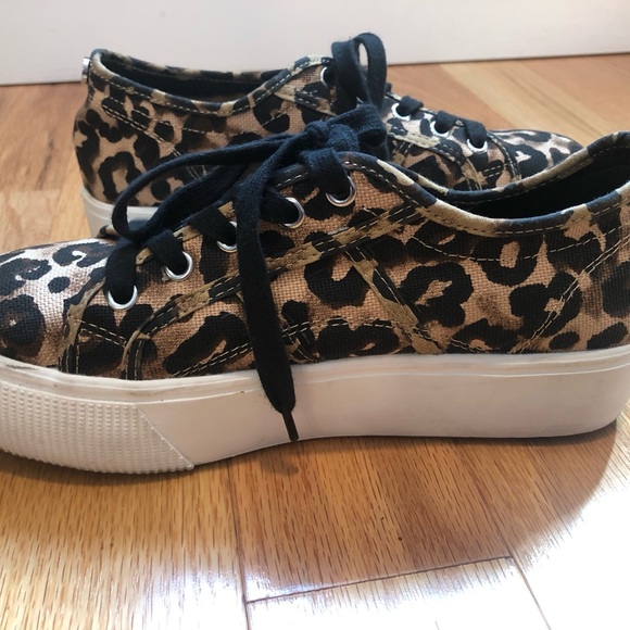 Steve Madden Leopard Print Platform Sneakers! - Picture 6 of 10